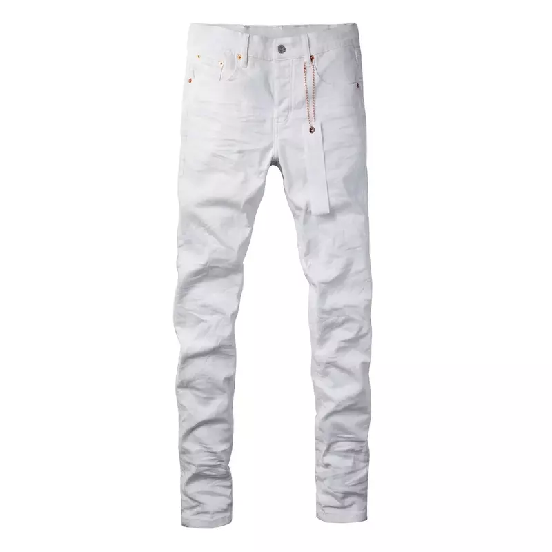 Высококачественные фиолетовые брендовые джинсы ROCA, уличные белые джинсы, модные высококачественные обтягивающие джинсовые брюки с низкой посадкой