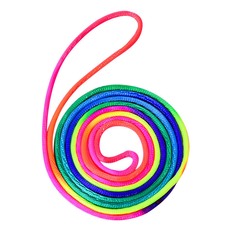 Elastic arco-íris pular cordas para crianças e adultos, elástico para ginástica ao ar livre, Ginástica e Kinder jogos