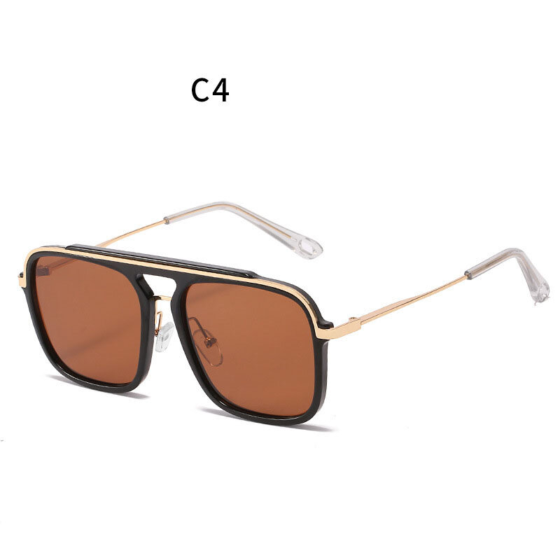 نظارات شمسية مربعة عتيقة مضادة للوهج للرجال ، نظارات شمسية للقيادة قديمة ، ظلال عصرية للرجال ، UV400 ،