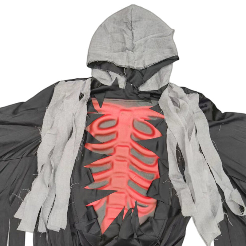 Kostum Cosplay the Dead Masquerade jubah horor dan topeng Halloween alat peraga pakaian