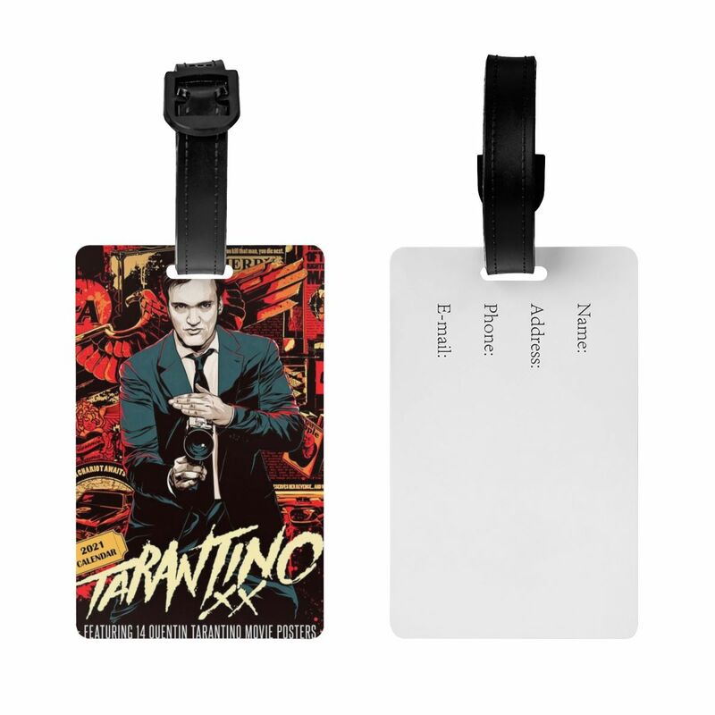 Custom Quentin Tarantino Film Luggage Tag Privacy Protection Baggage Tags Travel Bag Labels Suitcase