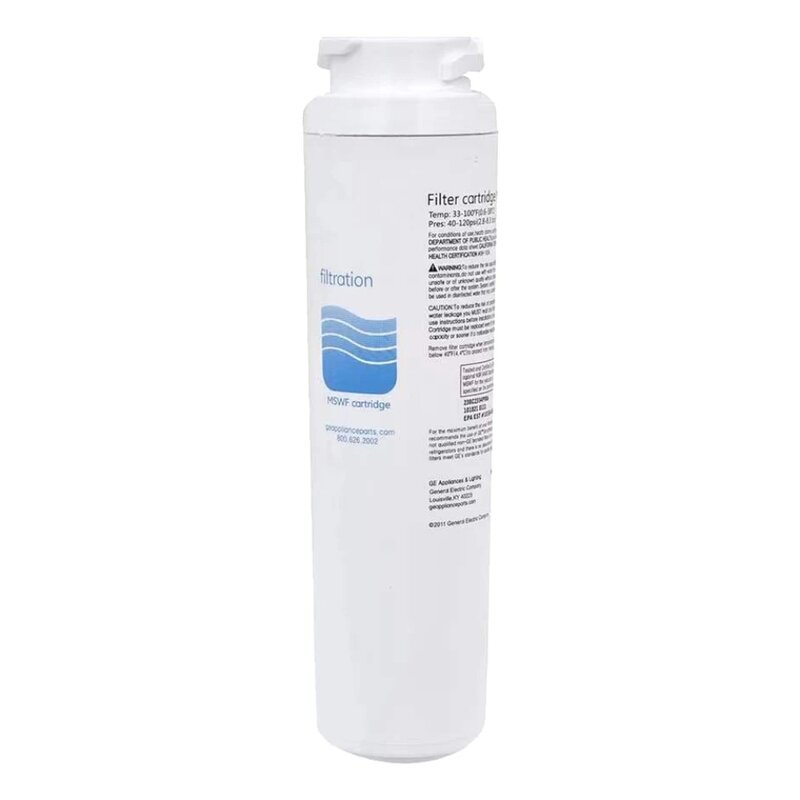 Reemplazo para el filtro de agua del refrigerador GE MSWF compatible con 101820A, 101821B, 101821 WR02X12801 RWF1062 CF12 MSWFDS WR02X12345.