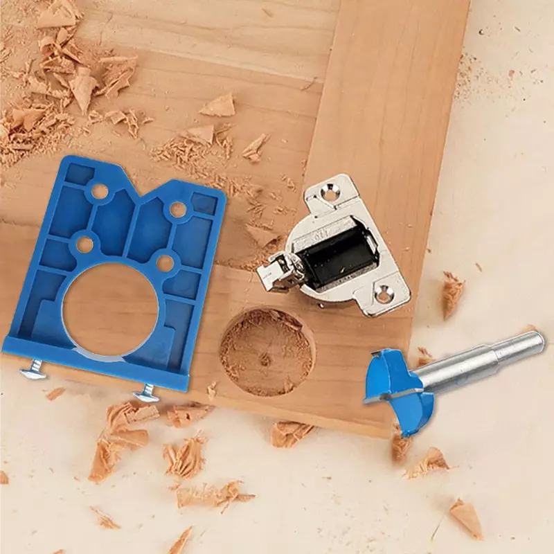 35mm guida punzone cerniera porta apriporta per la lavorazione del legno armadio nascosto carpenteria perforazione Jig Set bit accessori strumenti localizzatore di fori