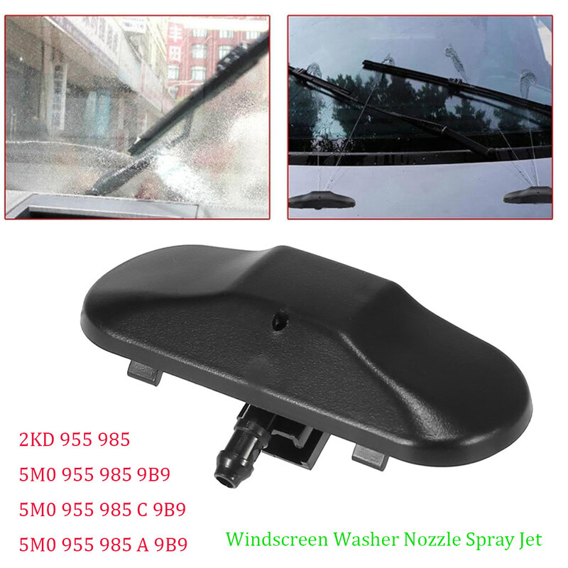 2pcs Plastic Windshield Windscreen Washer Nozzle Ensures Clear And Safe Driving Experience