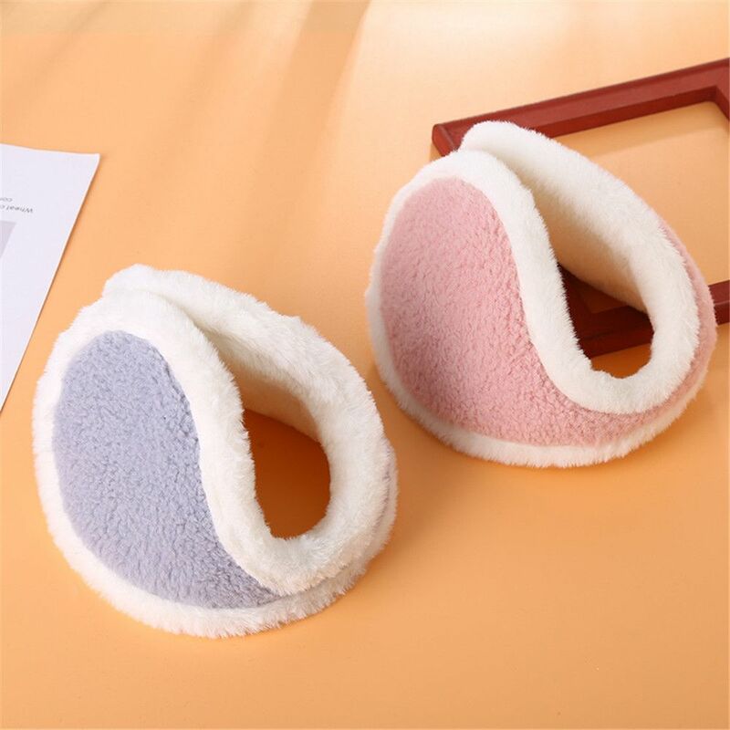 Multi-color For Men and Women Cold Protection Rear-wearing Earmuffs Fold Earmuffs Plush Winter Warm Earmuffs