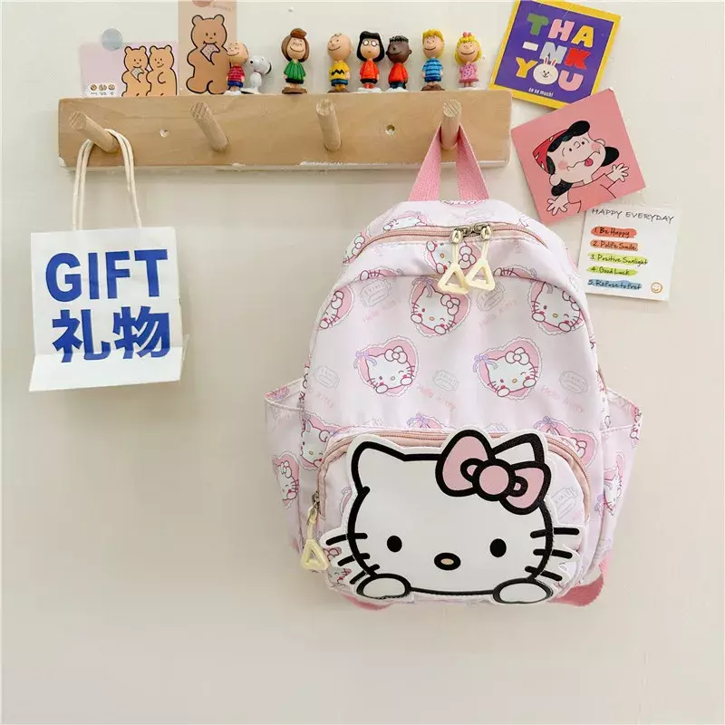 Kawaii Sanrio Bag Cinnamoroll Backpack Schoolbag Kids Cute Kuromi Student High Capacity Shoulder Bags for Children Gifts for Kid