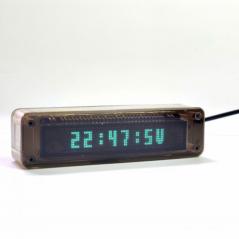 VFD часы вакуумный флуоресцентный дисплей красивые для Geek крутые цифровые часы