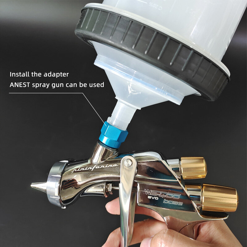 Einweg Einweg Spray Gun Oberen Topf 600ml Kapazität Geeignet Für PPG Wasser-Basierend Farbe Äußere Draht Zähne Universal adapter