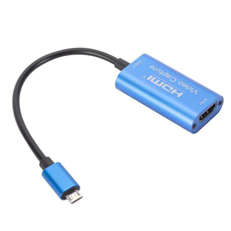 Grabador de vídeo HD 1080P Tipo C compatible con HDMI USB Micro Tarjeta de captura de vídeo USB 3,0 para PC, cámara de juegos, grabación en vivo