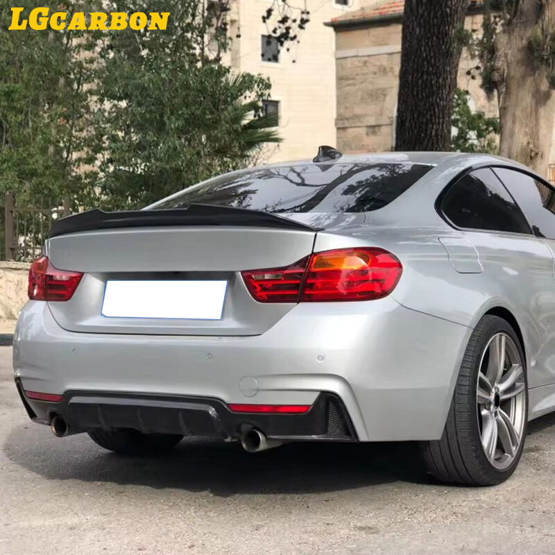 Spoiler traseiro LGcarbon para BMW série 4, cupê G22, G82, estilo M4 PSM, material de fibra de carbono real, asa do tronco, 2020-2024