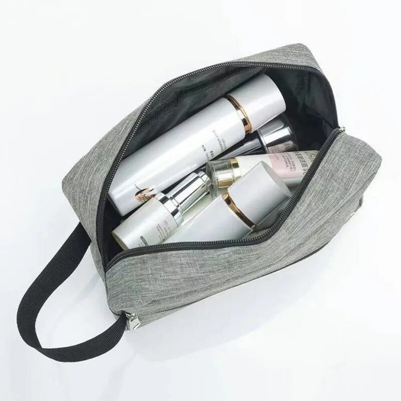 Impermeável Travel Cosmetic Bag para homens e mulheres, Organizador de higiene pessoal, Canvas Case, Make Up Storage, Beauty Wash Pouch, Handbag