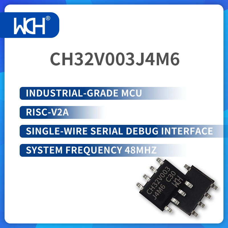 50 قطعة/الوحدة CH32V003 الصناعية الصف MCU ، RISC-V2A ، سلك واحد تسلسلي التصحيح واجهة ، تردد النظام 48MHz