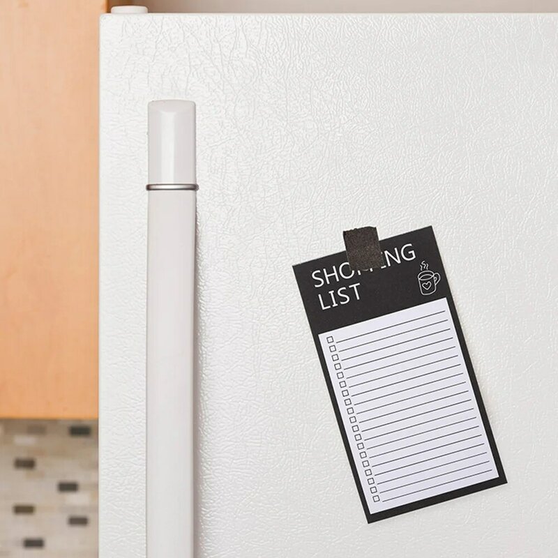 냉장고용 식료품 목록 마그네틱 메모 패드, 편리한 마그네틱 백킹 메모장