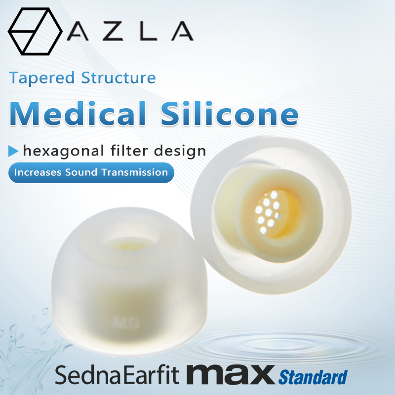 Azla max standard ohr spitzen für ie900/800s sennheiser kopfhörer ohrhörer mit sieb in-ear silikon ohrhörer für wf1000xm4/xm5