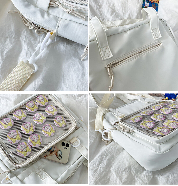 Japanischer Stil kawaii itabag für Puppen große Handtaschen neue Nylon Schult aschen für Teenager-Mädchen Einkaufstasche jk Umhängetasche