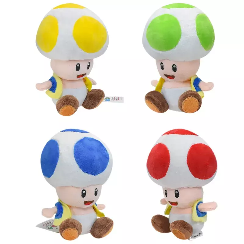 Figura de acción de peluche de Super Mario para niños, de 7 pulgadas muñeco de peluche, chaleco extraíble, Peripheral Chinobio