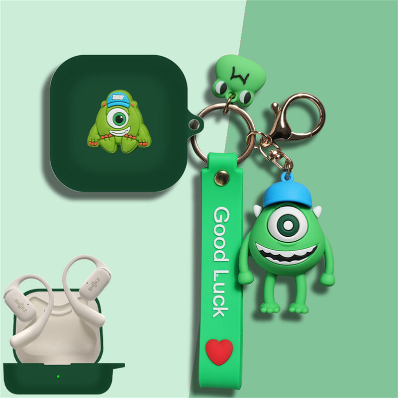 Cute Cartoon Planet Astronaut Soft Silicone Earphone Protective Case for Shokz Open Fit Headphone Cover with Lovely Pendant