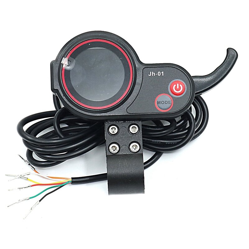 Display a LED da 1 pezzo con acceleratore per visualizzare la velocità e il chilometraggio Scooter elettrico JH-01 misuratore a lungo termine 36/48V plastica + metallo