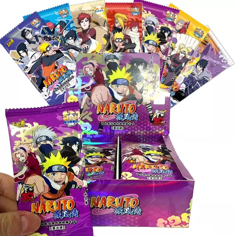 Random naruto anime cartão array um pacote capítulo raro bp mr cartões coleção personagem carded brinquedo das crianças presente