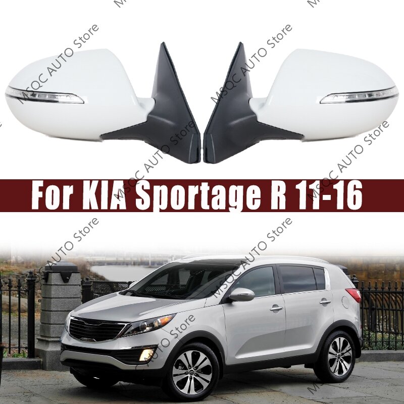 Untuk KIA Sportage R 2011 2012 2013 2014 2015 2016 Aksesori Mobil luar kaca spion samping kaca spion perakitan 5/7/9pin