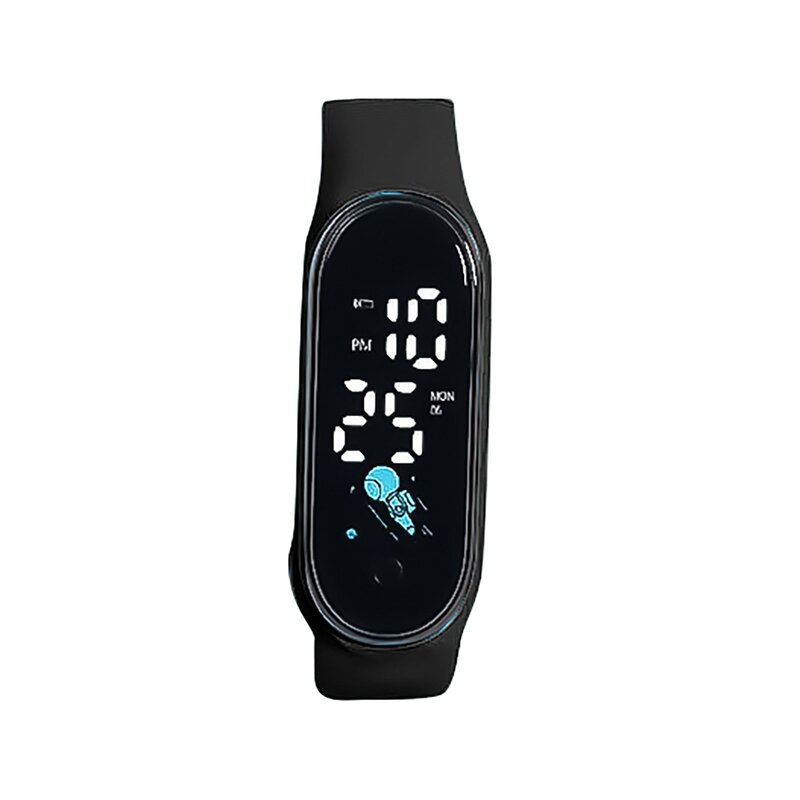Zegarek dla dzieci inteligentna dioda LED cyfrowy bajkowy zegarek dla dzieci chłopców dziewcząt wodoodporna bransoletka zegarek na rękę prezent urodzinowy reloj niño
