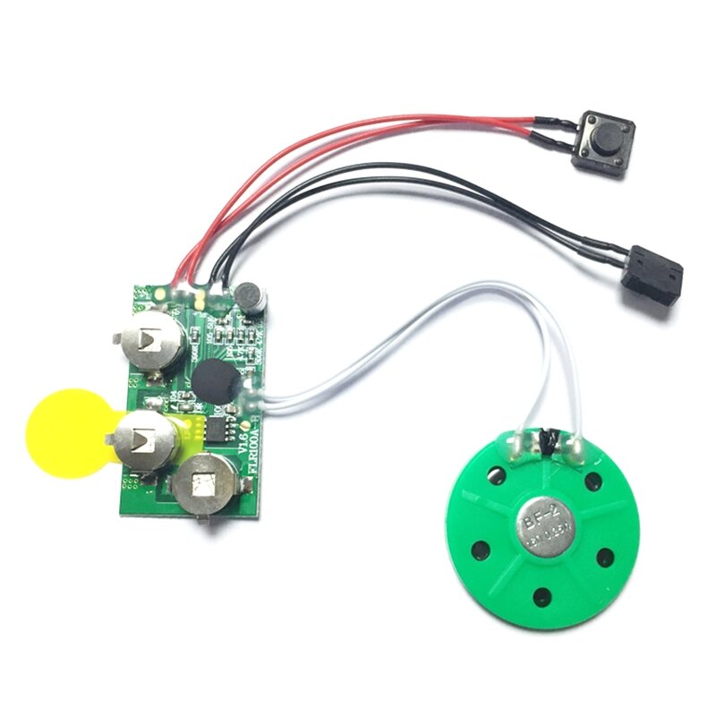 Módulo chip cartão gravação voz bateria botão para cartão presente brinquedo DIY
