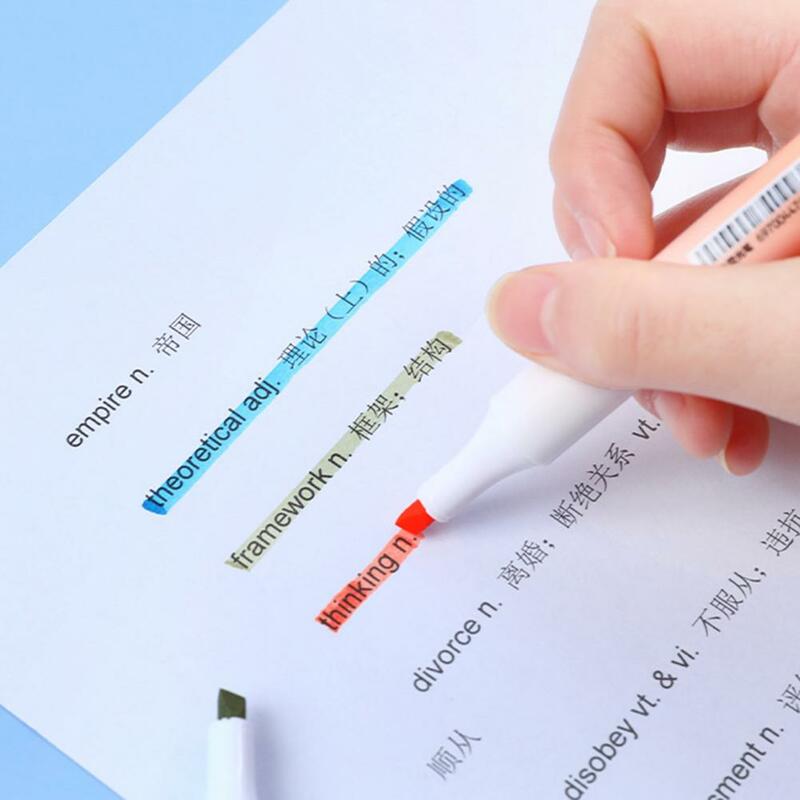 4 Stück Markierung stifte Augen pflege Schnellt rocknende Farbverlauf farben markieren glattes Schreiben sogar Tinten ausgabe Text marker für Studenten