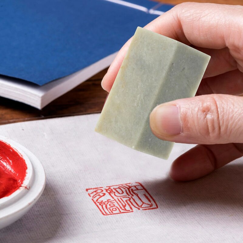 Qingtian Material de sello de piedra, suministros de tallado, sellos postales chinos en blanco para NOMBRE DE estampador DIY