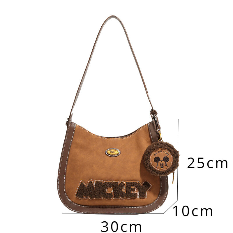 Disney Mickey Purses and Handbags Retro Luxury Bags for Women Kawaii Crossbody Fashionable Shoulder Bag Anime Case Cute Wallet