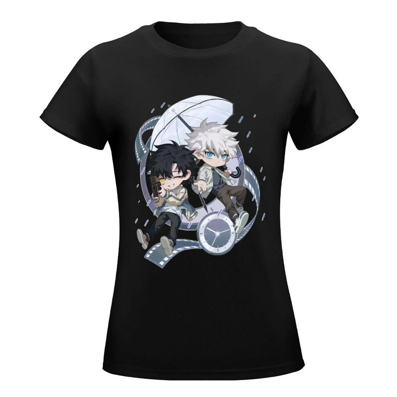 Link Click - Chibi camiseta de verano, top de anime, ropa hippie, ropa para mujer