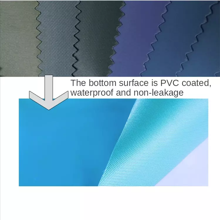 900D kain tahan air Oxford meteran untuk tenda tas tenda Diy jahit PVC lapisan luar ruangan kain tebal terenkripsi polos