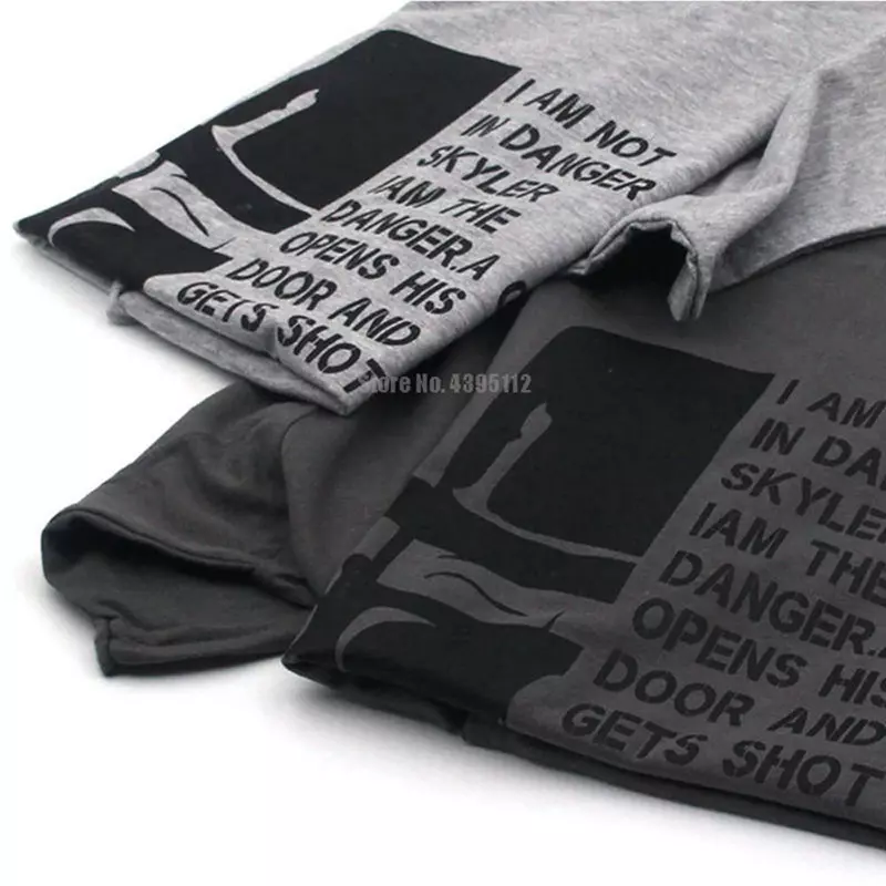 ¡Precaución de dinosaurio! Camisetas informales de algodón puro para hombre, camisa de manga corta con cuello redondo, a la moda, 2018