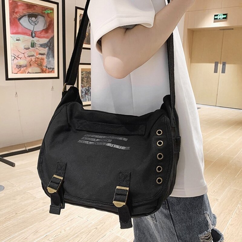 Women Casual Crossbody Bag Large Capacity Shoulder Bag Solid Color Bag