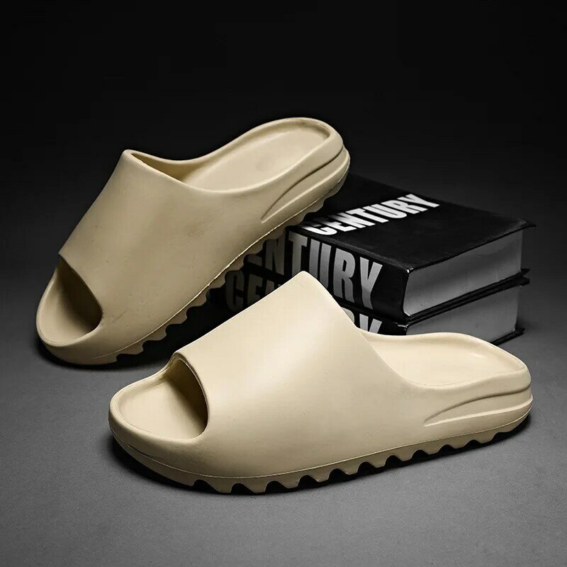 Sandal selop Platform lembut tebal anti selip, sandal rumah uniseks untuk wanita pria dalam ruangan luar ruangan, sepatu Shower kamar mandi untuk dewasa