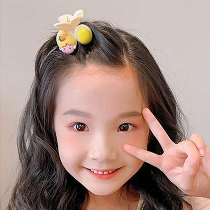 Girls Hair Wear Children Cute Barrette Bear Cherry Hair Claw Children Head Wear Women Hair Accessories Korean Style Hairpin