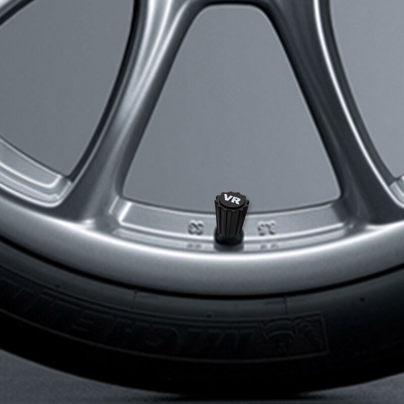 ATsafepro 8 pces pneumático válvula de pneu caule poeira tampões haste da roda à prova de poeira válvula de ar capa com vr vl hr hl impressão 8v1 eua schrader abs