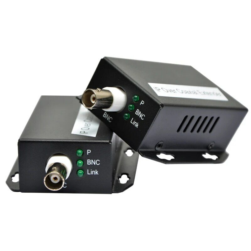 Jaringan IP Ke Transfer Extender Koaksial, dari Transmisi Kabel Jaring Ke Jalur Coax 500M Konverter Ethernet untuk Kamera CCTV