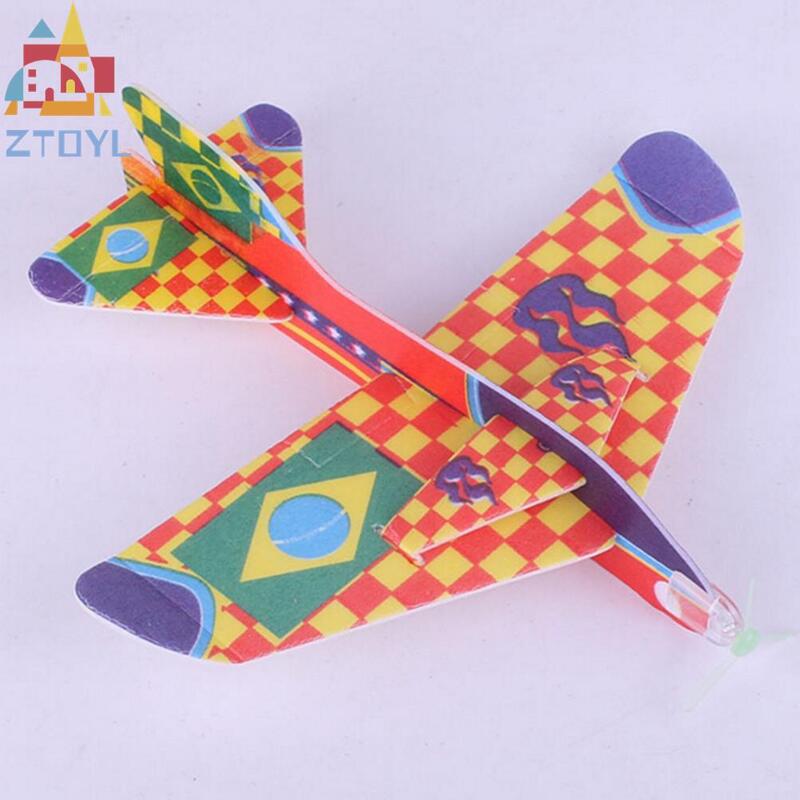 ZTOYL 18.5*19 ซม.บินเครื่องร่อนเครื่องบินเด็กของเล่นเด็กเกมของขวัญราคาถูก DIY ASSEMBLY การศึกษาของเล่น
