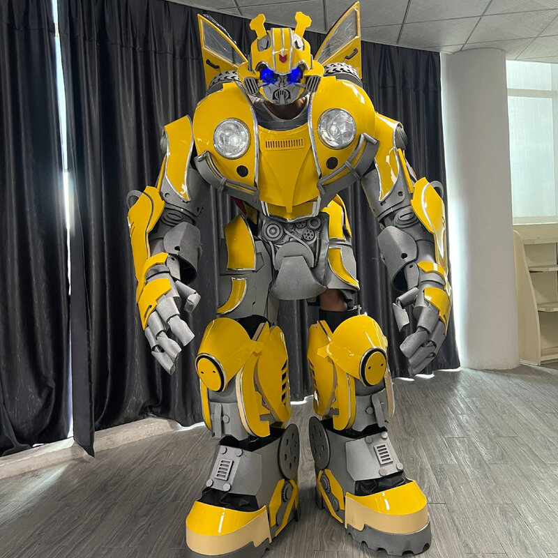 Transformação Tamanho Humano Fácil Macha Set Robot Costume Vestindo Filme Cosplay Re Dino Adulto Wearable Robot Prop Presentes de Aniversário