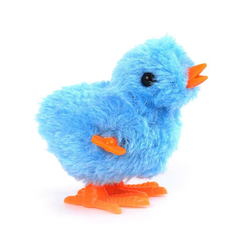 Sturdy Chick Toy Soft Plush Chick Wind-up Toy for Kids Adults Cartoon Jumping Toy Clockwork Winding Gift for Children Wind-up