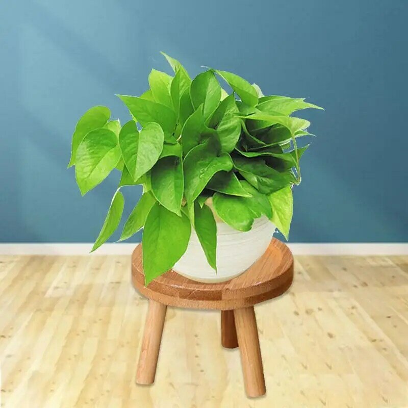 Sgabello porta piante in legno tavolo rotondo multifunzionale piccolo per piante in vaso serbatoio per pesci espositore per vasi per piante da interno decorazioni per la casa