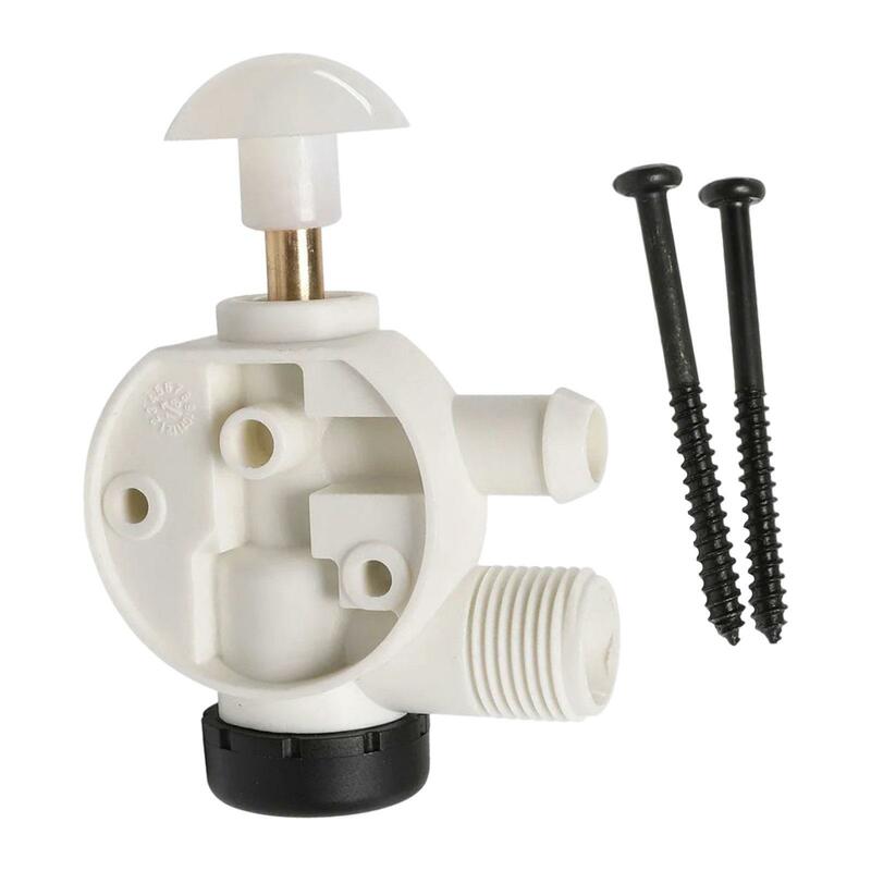 RV Water Valve Assembly Vehicle Repair Parts White Lightweight Easily Install