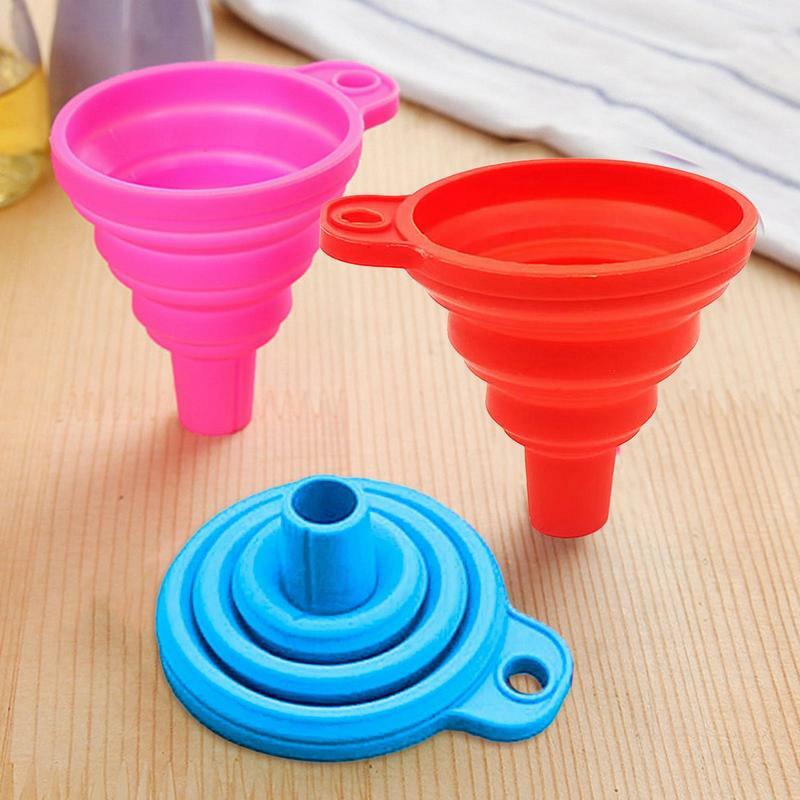 Engine Funnel Car Universal Silicone Liquid Funnel Washer Fluid Change Foldable Portable Auto Engine Oil Petrol Change Funnel