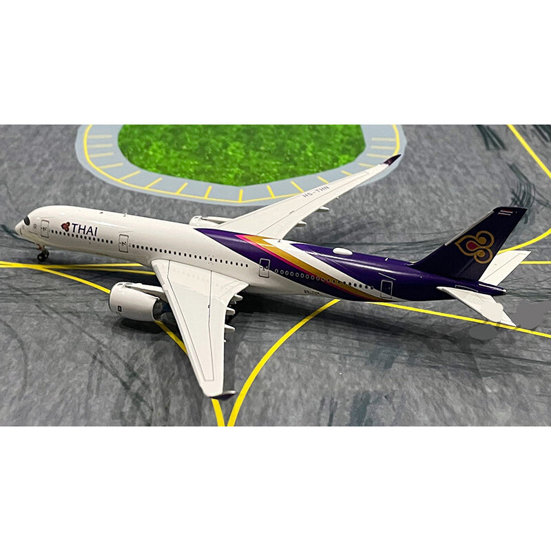 Diecast Thai International Airlines A350-900 Civil aviation Passenger Plane Alloy Model 1:400 Scale Toy Gift Collection