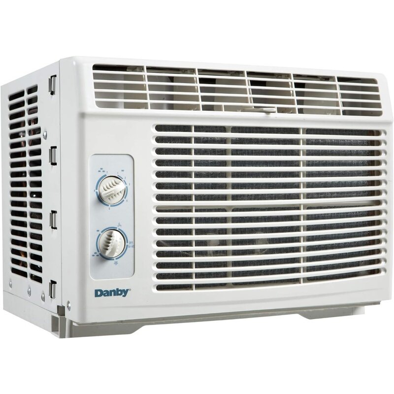 Janela Ar Condicionado com 2 refrigeração e configurações do ventilador, fácil de usar, controles rotativos mecânicos, DAC050MB1WDB 5.000