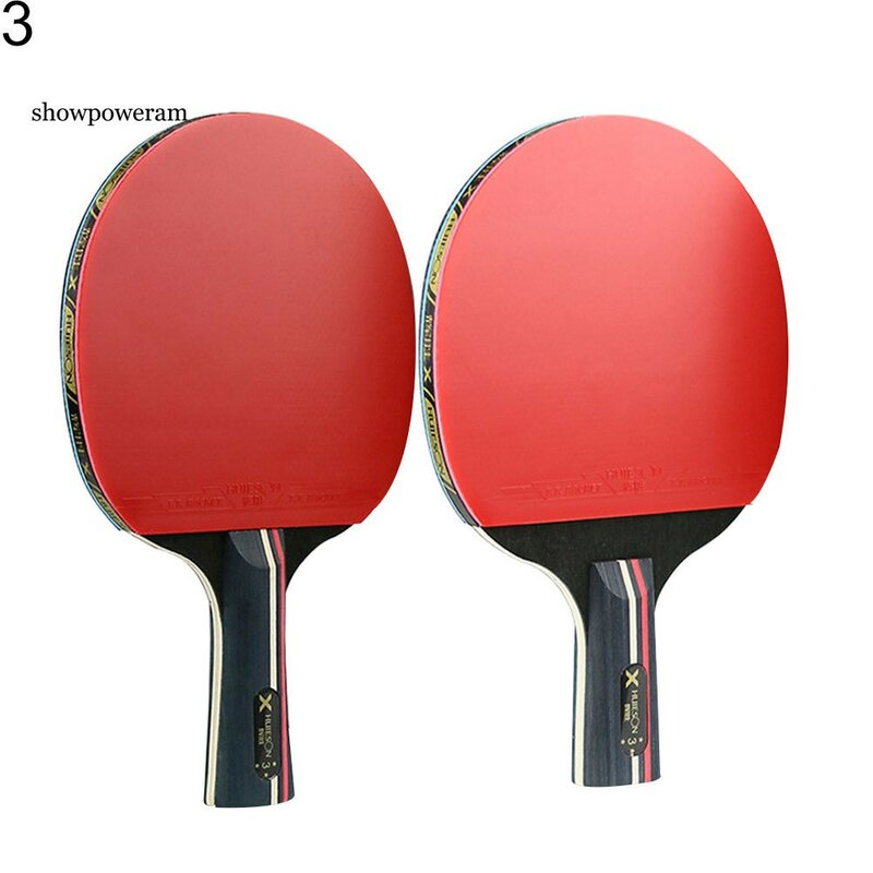 SP Set raket, 2 buah raket kayu untuk Ping Pong/pemula tenis meja profesional