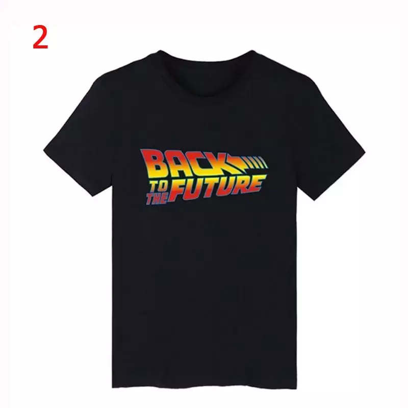 Camiseta luminosa De Volta Para o Futuro, Camisetas de manga curta, Tops Streetwear, Camisas Verão, 4XL