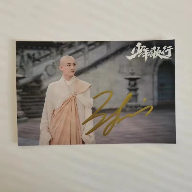 Li Hongyi Liu Xueyi HD Poster Autographed Photo Youths and Golden Coffin Drama Stills Handwritten Collection Signature Pictures