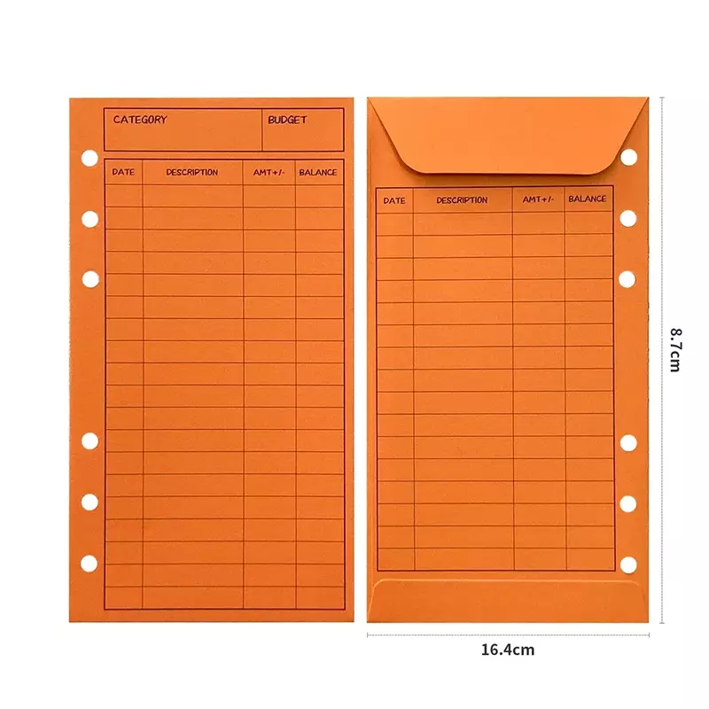 12 szt. Kolorowe koperty budżetowe koperty z kartonu na gotówkę dla oszczędności Kawaii A6 akcesoria do planowania budżetu