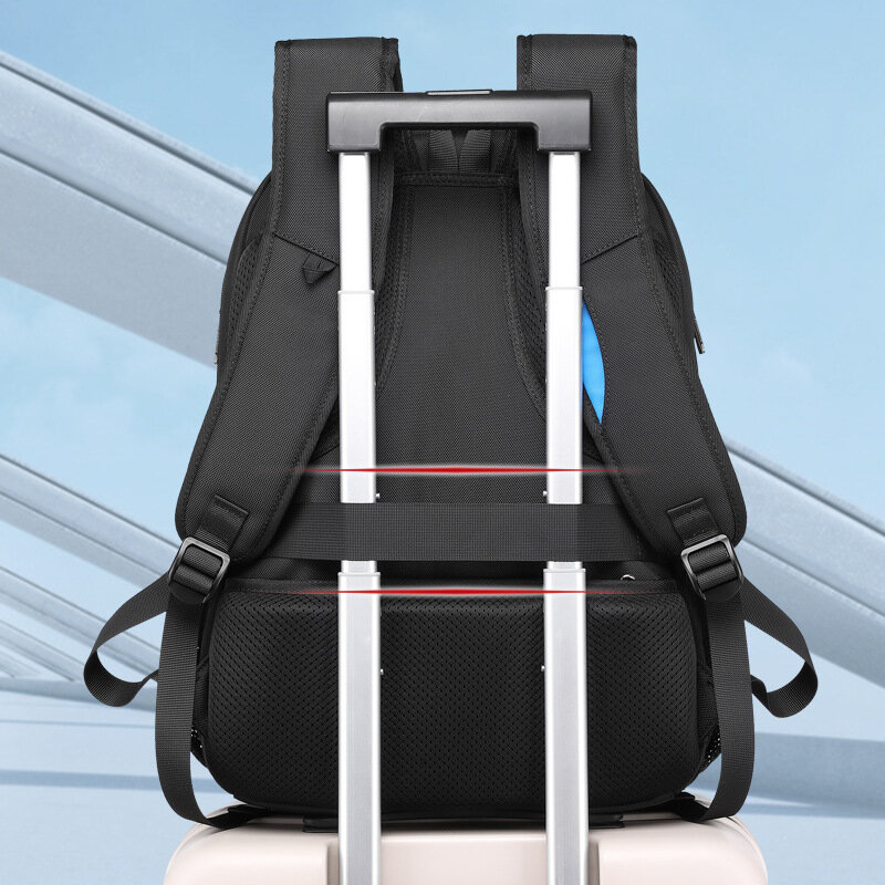 Sac à dos étanche de grande capacité pour hommes, sacs à dos d'affaires pour ordinateur portable 16 pouces, sacs de voyage multifonctions, chargement USB
